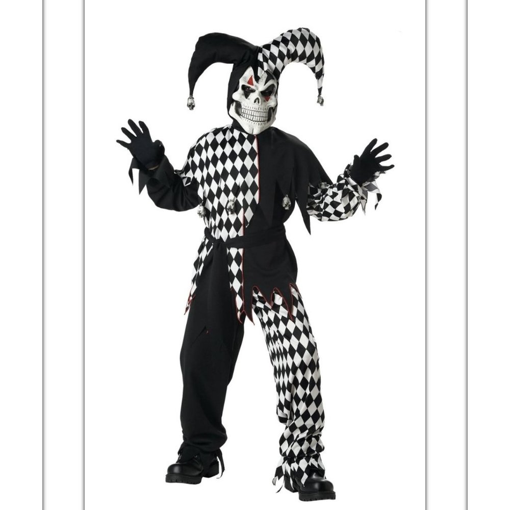 Child  Size  XL 12-14  Spirit Halloween Evil Jester